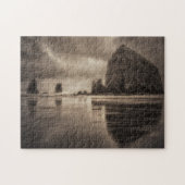 Puzzle: Haystack Rock en Needles Toned Legpuzzel (Horizontaal)