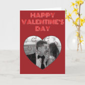 Puzzle Heart Aangepaste Photo Valentijn Card Kaart (Gele Bloem)