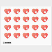 Puzzle Heart Hart Sticker (Vel)