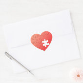 Puzzle Heart Hart Sticker (Envelop)