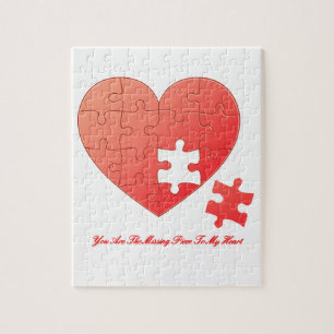 Puzzle Heart met artikel en citaat Legpuzzel