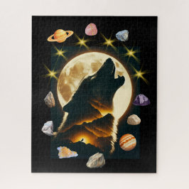PUZZLE: Huilende Wolf Bergmaan Legpuzzel