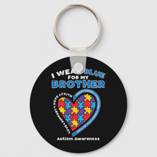Puzzle I Draag Blue for My Brother Autism Awarenes Sleutelhanger