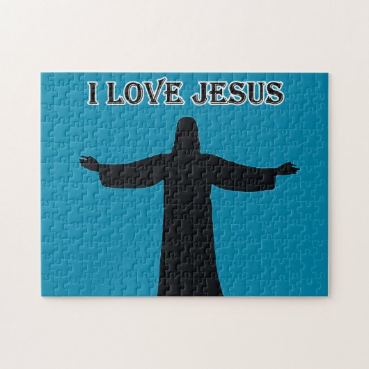 Puzzle i love jesus legpuzzel (Horizontaal)