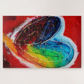 Puzzle in het hart legpuzzel (Horizontaal)