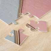Puzzle in stylish abstract graphic legpuzzel (Zijkant)