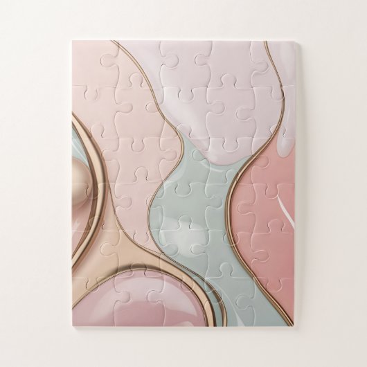 Puzzle in stylish abstract graphic legpuzzel (Verticaal)