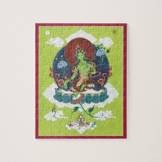 PUZZLE IN TIN - Green Tara - Moeder van alle boedd Legpuzzel (Verticaal)