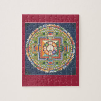 PUZZLE IN TIN - Mandala Buddha over compassie Legpuzzel