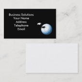 Puzzle in Wereldbol vorm met ontbrekend stuk Visitekaartje (Voorkant / Achterkant)