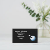 Puzzle in Wereldbol vorm met ontbrekend stuk Visitekaartje (Staand voorkant)