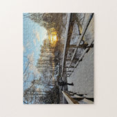 Puzzle “Invierno en Bispingen" Legpuzzel (Verticaal)