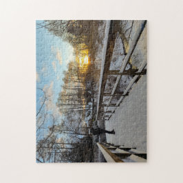 Puzzle “Invierno en Bispingen" Legpuzzel