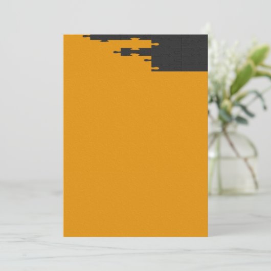 Puzzle Invitation Kaart (Staand voorkant)