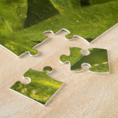 Puzzle Jumping spin op de grasfoto Legpuzzel (Zijkant)