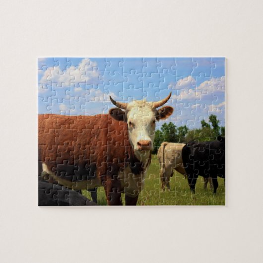 Puzzle KANSAS COW Legpuzzel (Horizontaal)