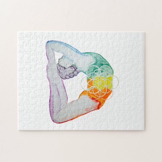 Puzzle – Kapotasana Legpuzzel (Horizontaal)