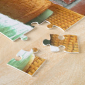 Puzzle - Kegels van garen Legpuzzel (Zijkant)