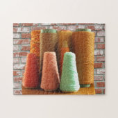 Puzzle - Kegels van garen Legpuzzel (Horizontaal)