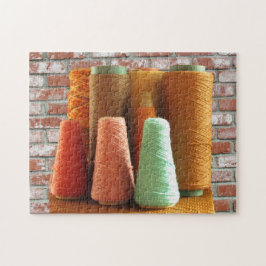 Puzzle - Kegels van garen Legpuzzel