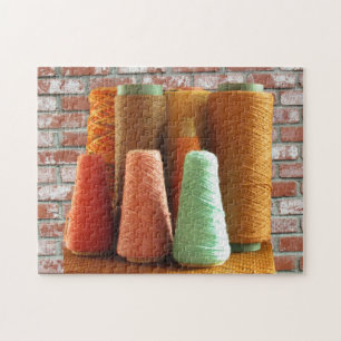 Puzzle - Kegels van garen Legpuzzel