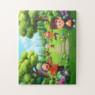 Puzzle Kind 30 stuks - Happige eierjacht Legpuzzel