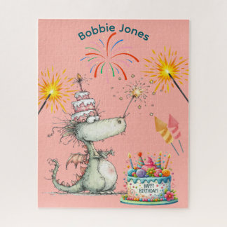 PUZZLE: KINDEREN Gepersonaliseerde Cute Draak Verj Legpuzzel