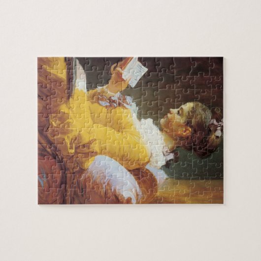 Puzzle lezen voor vrouw legpuzzel (Horizontaal)