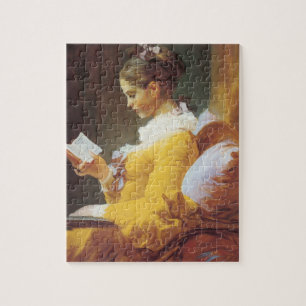 Puzzle lezen voor vrouw legpuzzel