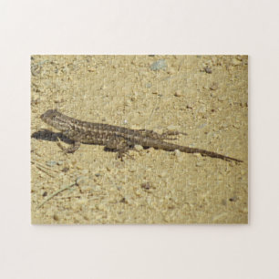 Puzzle - Lizard op vuil pad Legpuzzel
