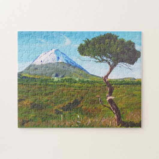 Puzzle Lonely Tree op de Azoren Legpuzzel (Horizontaal)