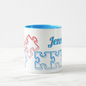 Puzzle Lover Persoonlijke Puzzle Mok (Midden)