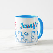 Puzzle Lover Persoonlijke Puzzle Mok (Voorkant rechts)