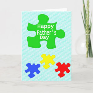 Puzzle Lovers Happy Vaderdag Card Kaart