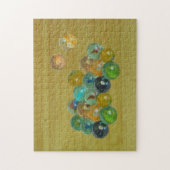 Puzzle - Marbles op Bamboevloer Legpuzzel (Verticaal)