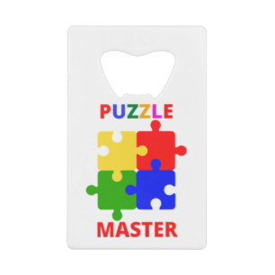 Puzzle Master Creditkaart Flessenopener