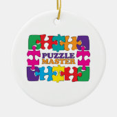 Puzzle Master Keramisch Ornament (Voorkant)
