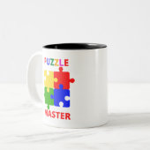 Puzzle Master Tweekleurige Koffiemok (Voorkant links)