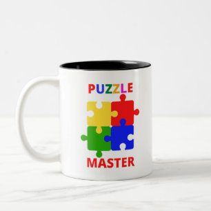 Puzzle Master Tweekleurige Koffiemok