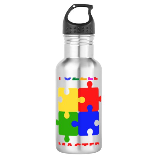 Puzzle Master Waterfles (Voorkant)