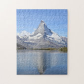 Puzzle Matterhorn gebergte en meer, Zwitserland Legpuzzel (Verticaal)