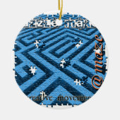 Puzzle Maze Riddle Keramisch Ornament (Voorkant)