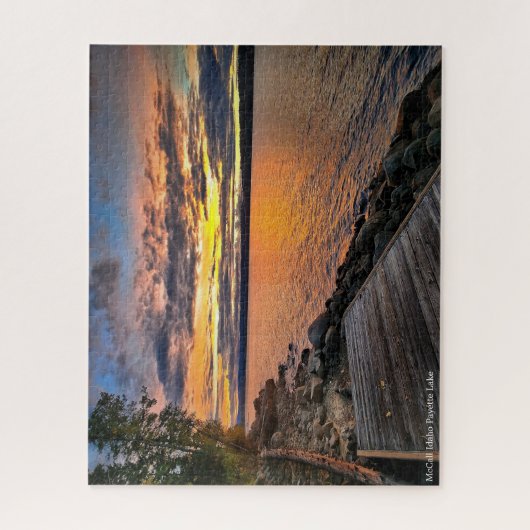 Puzzle | McCall Idaho Sunset on Payette Legpuzzel (Verticaal)