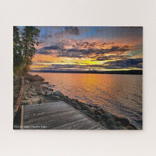 Puzzle | McCall Idaho Sunset on Payette Legpuzzel (Horizontaal)