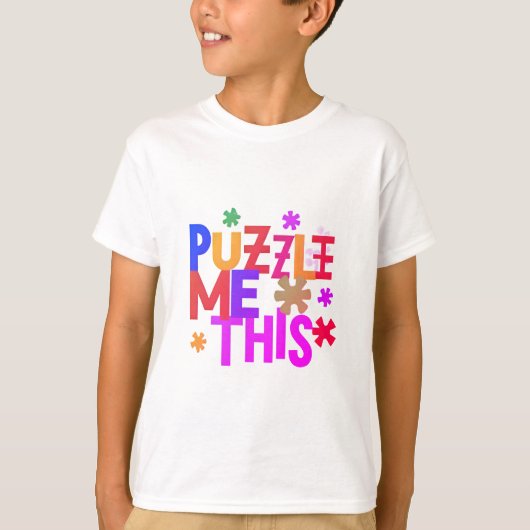 Puzzle Me Dit Terug naar School Shirt (Voorkant)