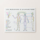 Puzzle Meridianen van Acupunctuur, Chinese geneesk Legpuzzel (Horizontaal)