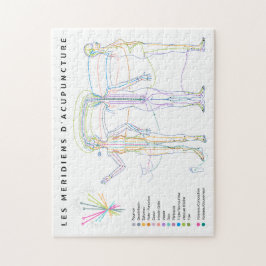 Puzzle Meridianen van Acupunctuur, Chinese geneesk Legpuzzel