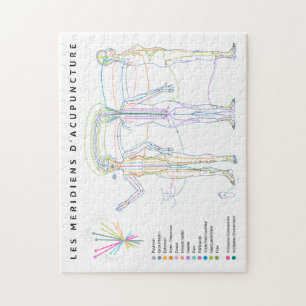 Puzzle Meridianen van Acupunctuur, Chinese geneesk Legpuzzel