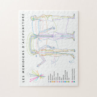 Puzzle Meridianen van Acupunctuur, Chinese geneesk Legpuzzel