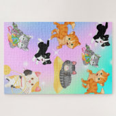Puzzle met 3 kittens 1014 stuks legpuzzel (Horizontaal)